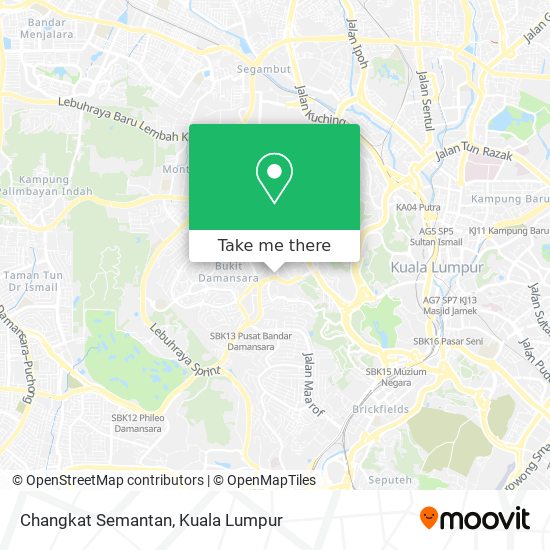 Changkat Semantan map