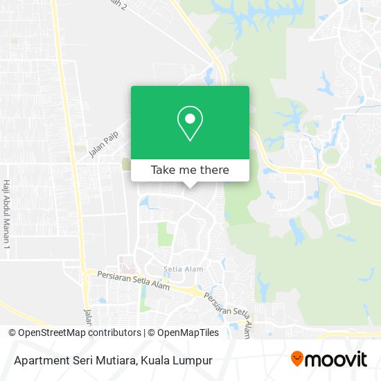 Peta Apartment Seri Mutiara