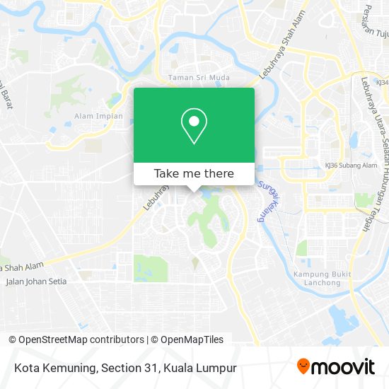 Kota Kemuning, Section 31 map