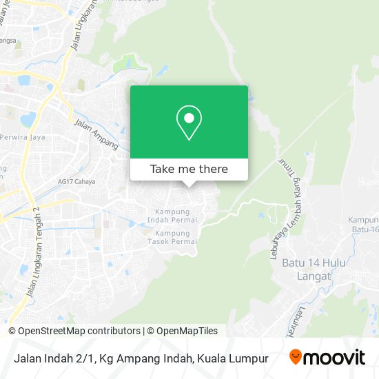 Jalan Indah 2 / 1, Kg Ampang Indah map