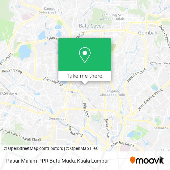 Pasar Malam PPR Batu Muda map