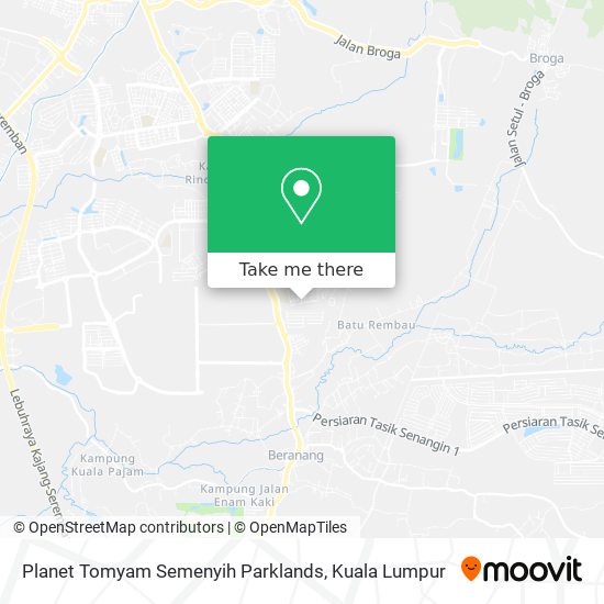 Peta Planet Tomyam Semenyih Parklands