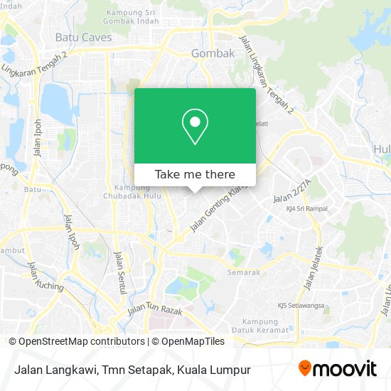 Jalan Langkawi, Tmn Setapak map