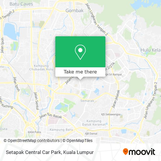 Setapak Central Car Park map