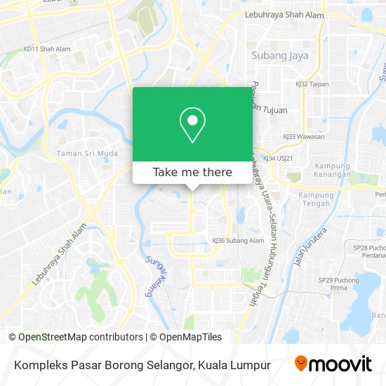 Kompleks Pasar Borong Selangor map