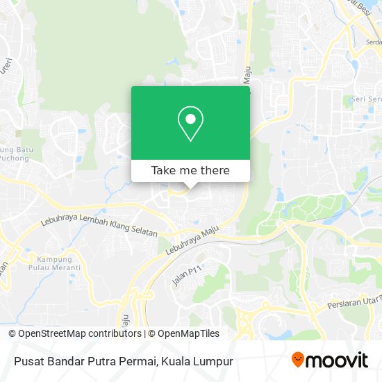 Peta Pusat Bandar Putra Permai