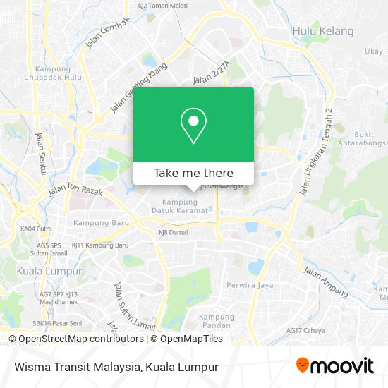 Wisma Transit Malaysia map