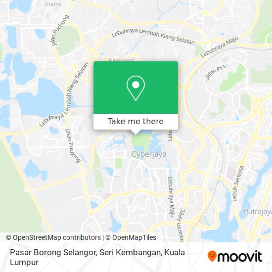 Peta Pasar Borong Selangor, Seri Kembangan
