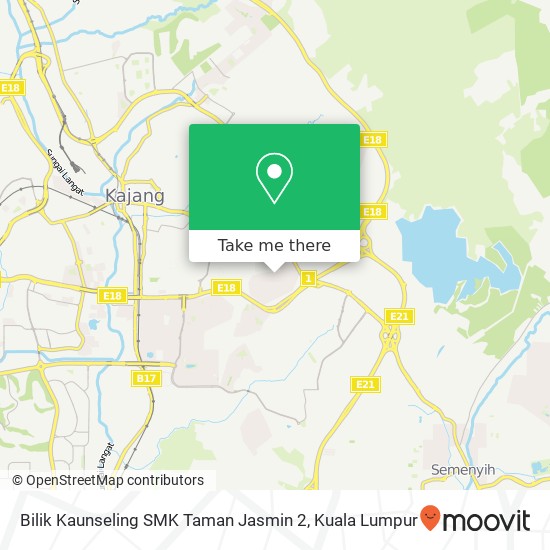 Bilik Kaunseling SMK Taman Jasmin 2 map