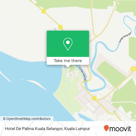 Hotel De Palma Kuala Selangor map