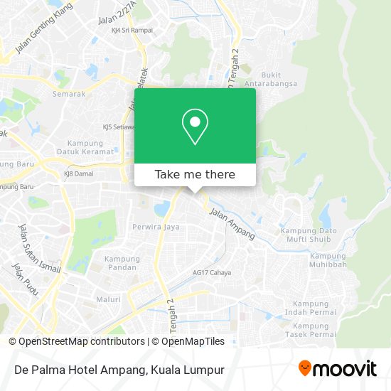 Peta De Palma Hotel Ampang