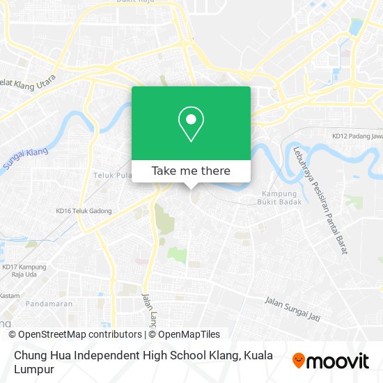 Chung Hua Independent High School Klang map