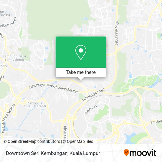 Downtown Seri Kembangan map
