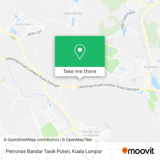 Petronas Bandar Tasik Puteri map