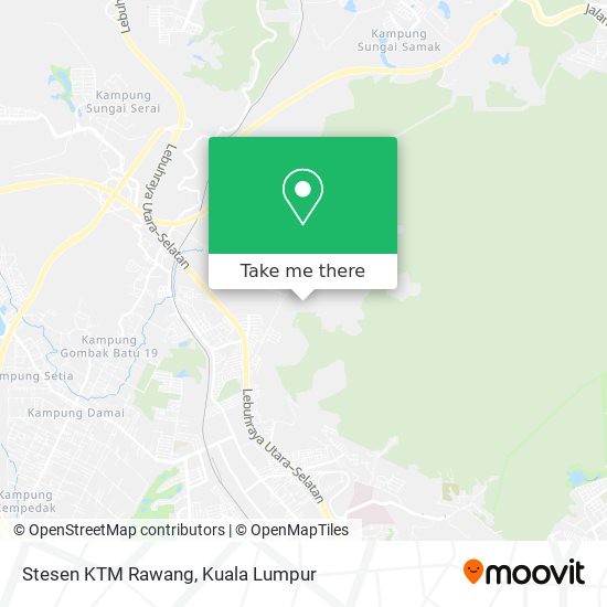 Stesen KTM Rawang map