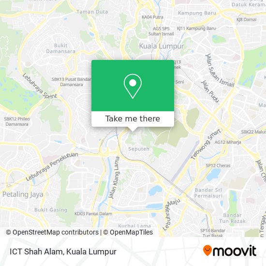 ICT Shah Alam map