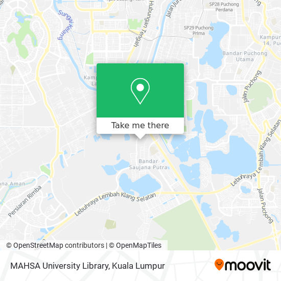 MAHSA University Library map