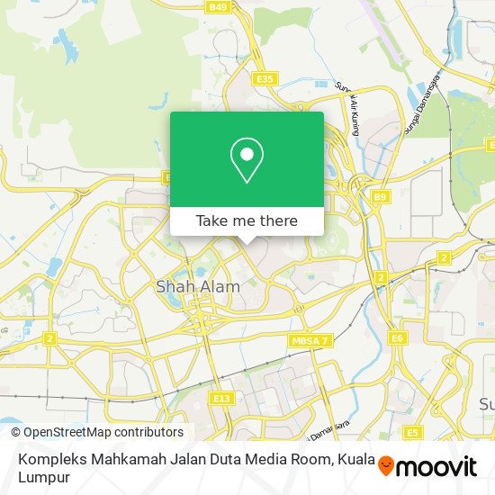 Kompleks Mahkamah Jalan Duta Media Room map