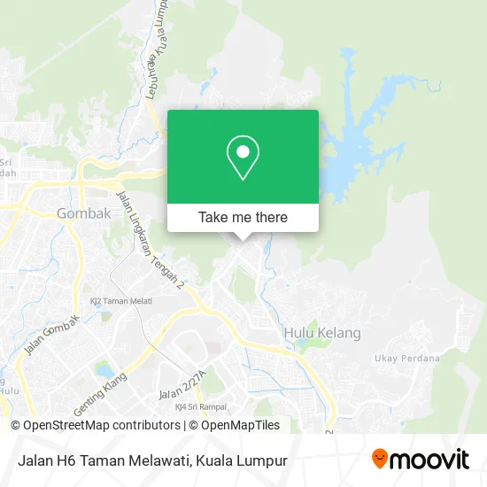 Jalan H6 Taman Melawati map
