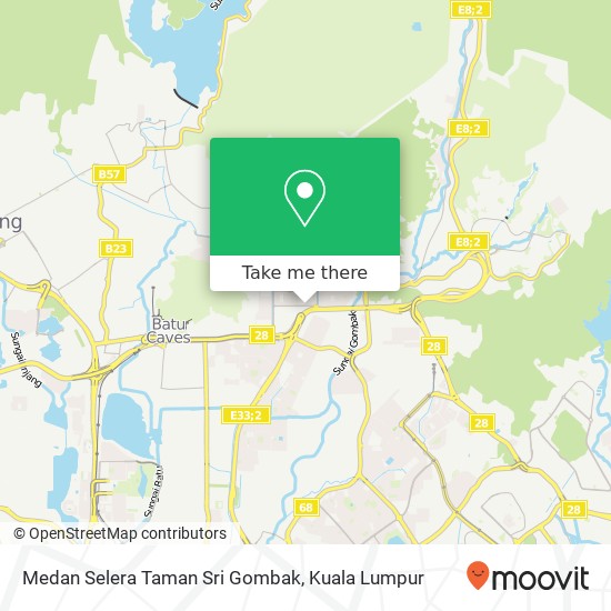 Peta Medan Selera Taman Sri Gombak