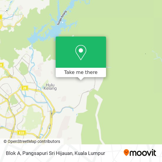 Blok A, Pangsapuri Sri Hijauan map