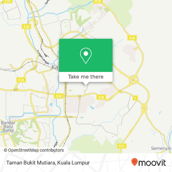 Peta Taman Bukit Mutiara