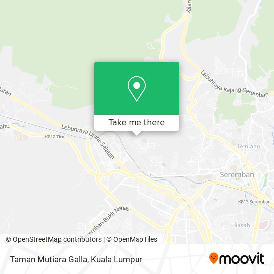 Taman Mutiara Galla map