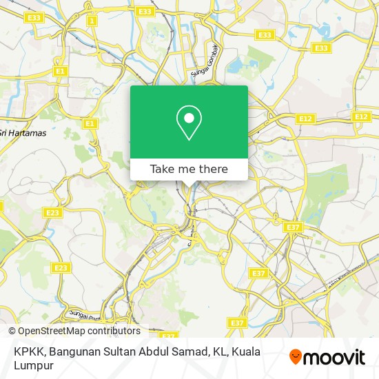 KPKK, Bangunan Sultan Abdul Samad, KL map