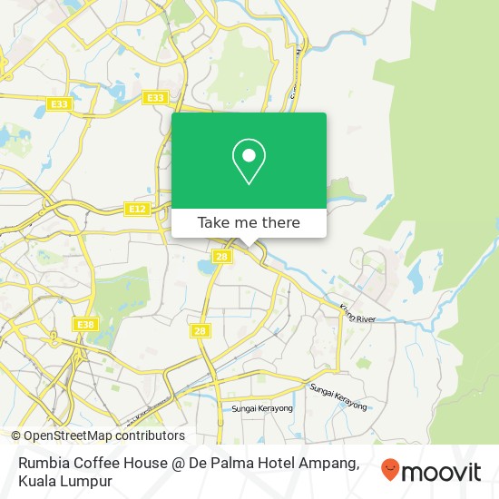 Rumbia Coffee House @ De Palma Hotel Ampang map