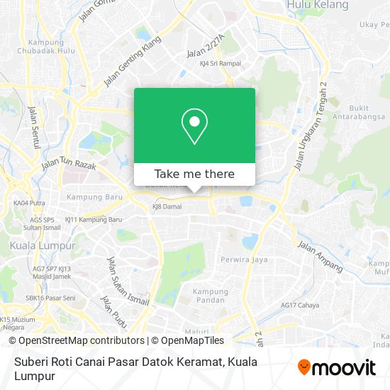Peta Suberi Roti Canai Pasar Datok Keramat