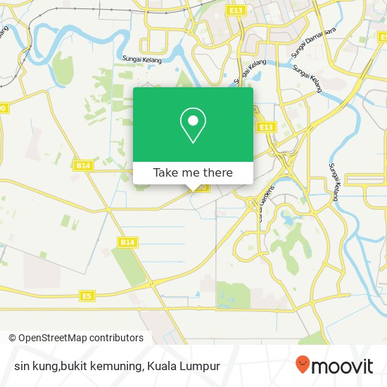 sin kung,bukit kemuning map