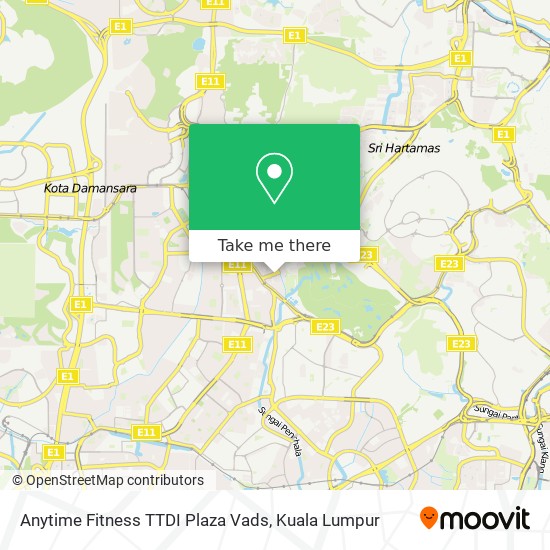Anytime Fitness TTDI Plaza Vads map