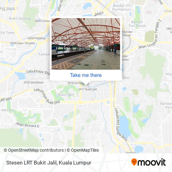 Peta Stesen LRT Bukit Jalil