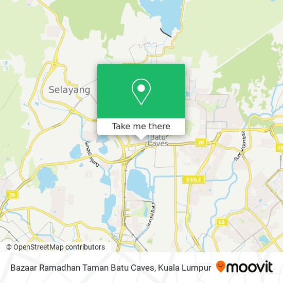 Bazaar Ramadhan Taman Batu Caves map