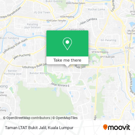 Taman LTAT Bukit Jalil map