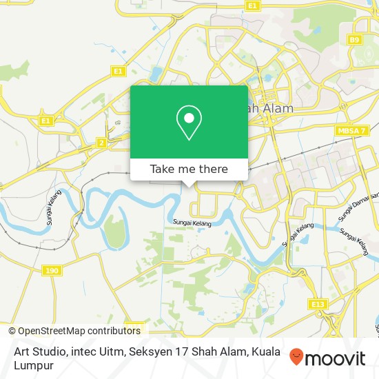 Art Studio, intec Uitm, Seksyen 17 Shah Alam map