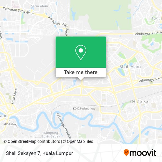 Shell Seksyen 7 map