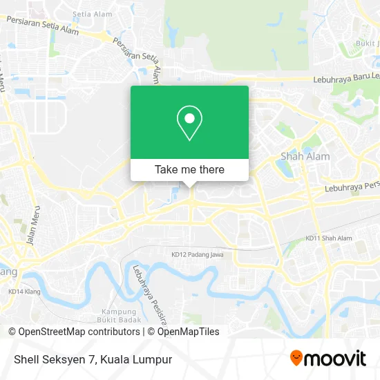 Shell Seksyen 7 map