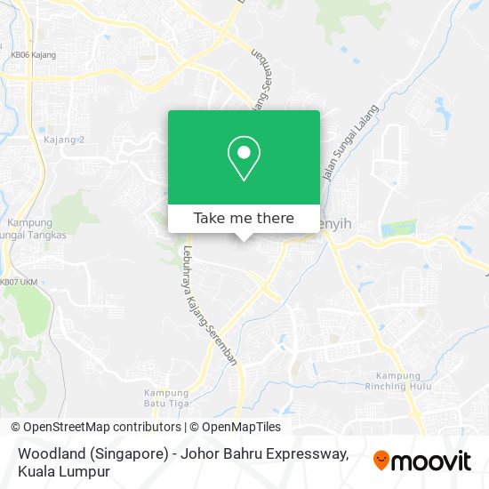 Peta Woodland (Singapore) - Johor Bahru Expressway