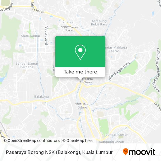 Pasaraya Borong NSK (Balakong) map