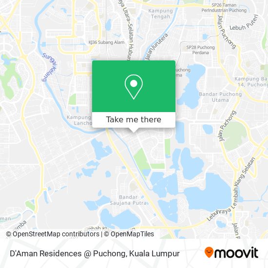 D'Aman Residences @ Puchong map