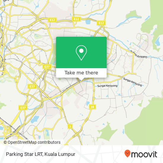Parking Star LRT map