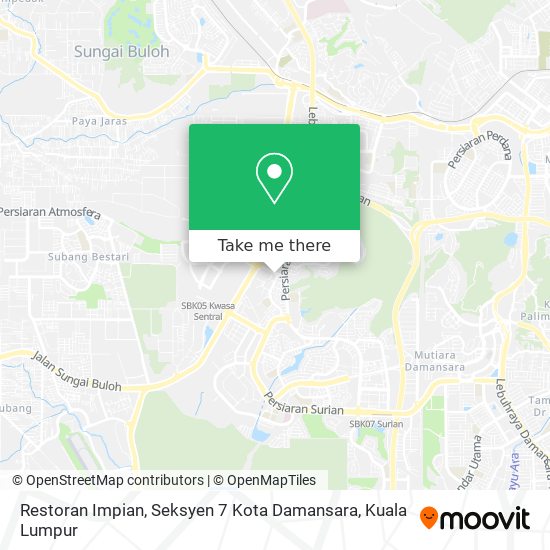 Peta Restoran Impian, Seksyen 7 Kota Damansara