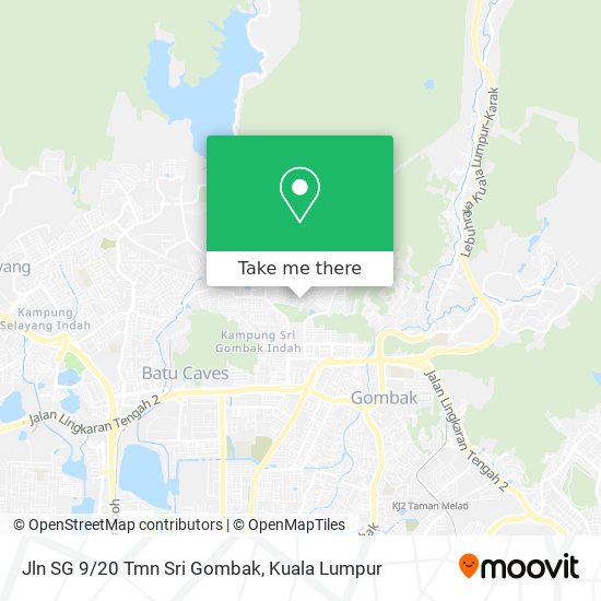 Jln SG 9/20 Tmn Sri Gombak map