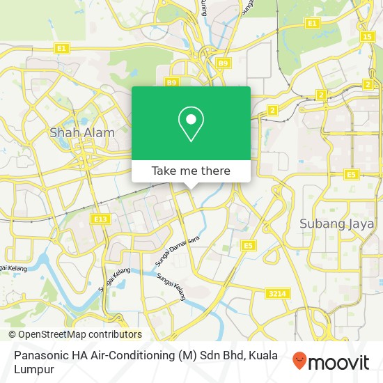 Peta Panasonic HA Air-Conditioning (M) Sdn Bhd