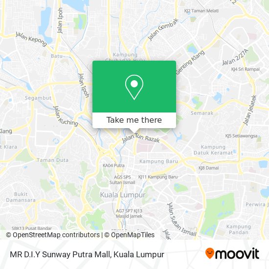 MR D.I.Y Sunway Putra Mall map