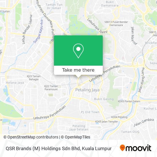 QSR Brands (M) Holdings Sdn Bhd map