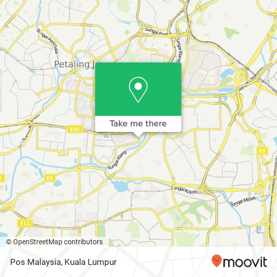 Pos Malaysia map