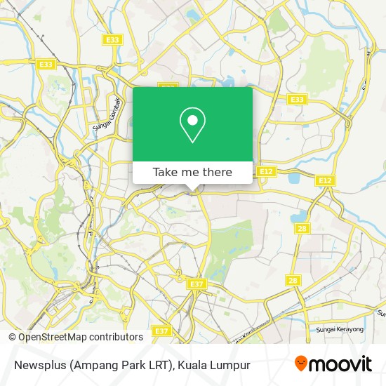 Newsplus (Ampang Park LRT) map