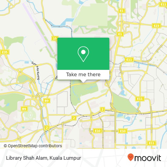 Peta Library Shah Alam